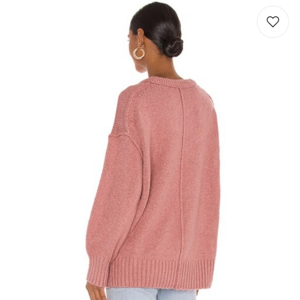 🌿|NWOT| Free People Brookside Tunic Sweater in Alpine Rose - Picture 4 of 13